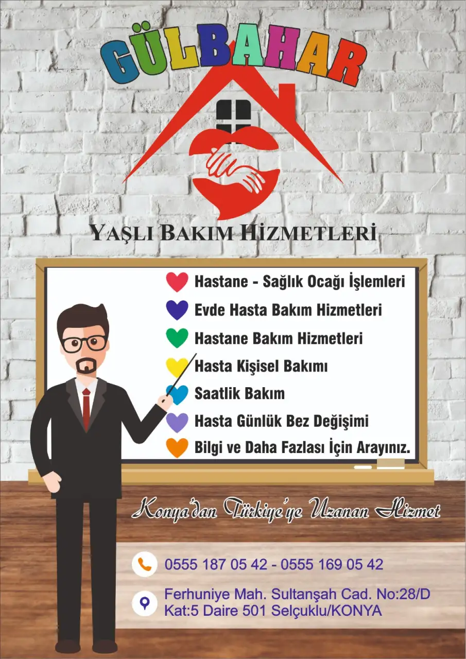 Gülbahar Konya Yaşlı ve Hasta Bakım Hizmetleri - Yaşlı Bakım Evi - Konya