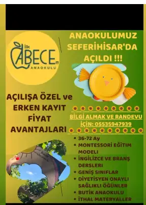 ÖZEL İLK ABECEM ANAOKULU - Kreş ve Anaokulu - İzmir - galeri görseli