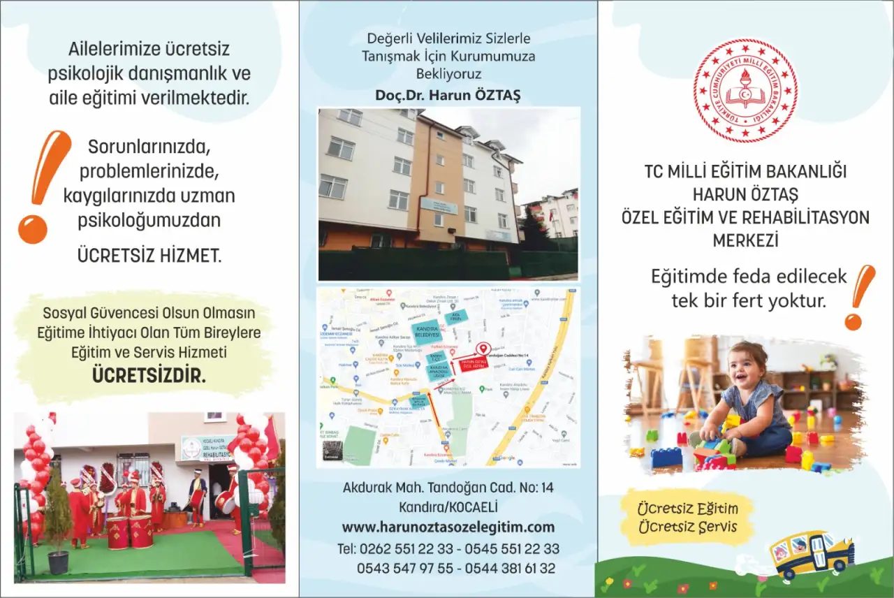 ÖZEL HARUN ÖZTAŞ ÖZEL EĞİTİM VE REHABİLİTASYON MERKEZİ - Özel Eğitim ve Gelişim Merkezi - Kocaeli - galeri görseli