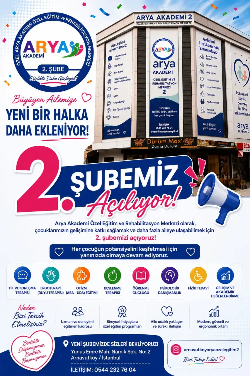 Arnavutköy Arya Akademi 2 Özel Eğitim ve Rehabilitasyon Merkezi 2.Şube - Özel Eğitim ve Gelişim Merkezi - İstanbul - galeri görseli