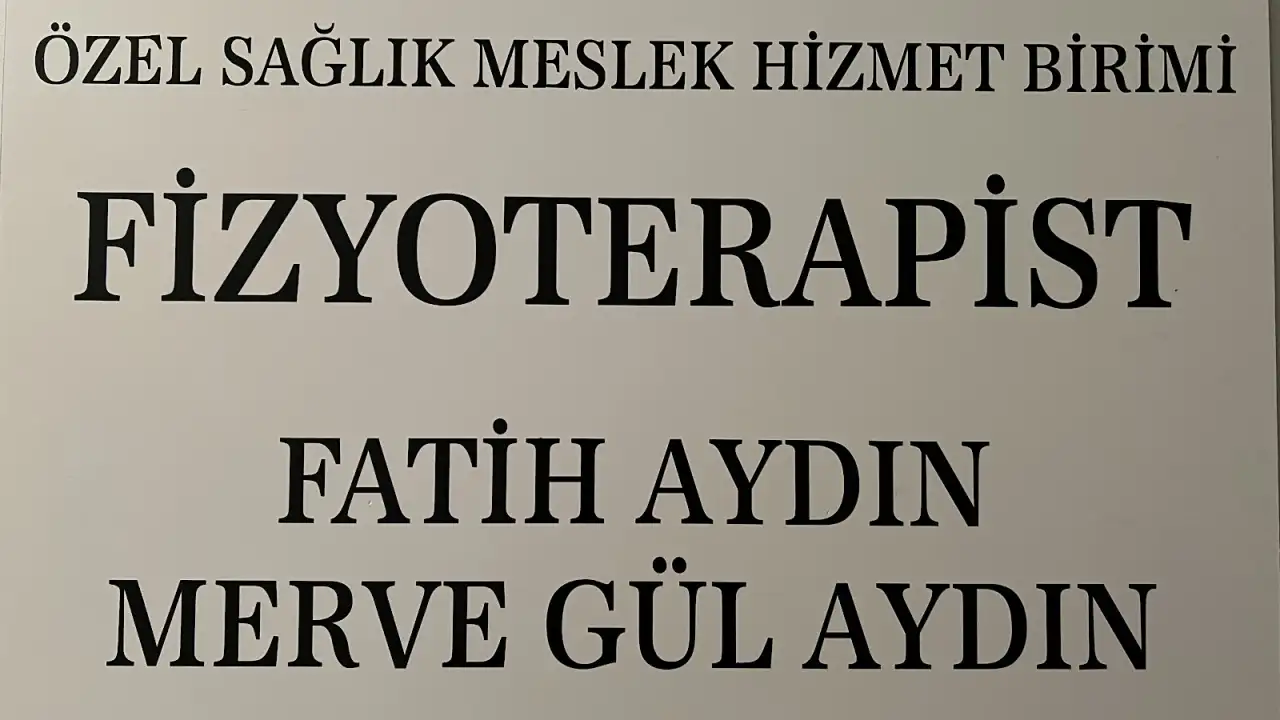 Fizyoterapist Fatih - Merve Gül Aydın - Bireysel Fizyoterapist - Sivas
