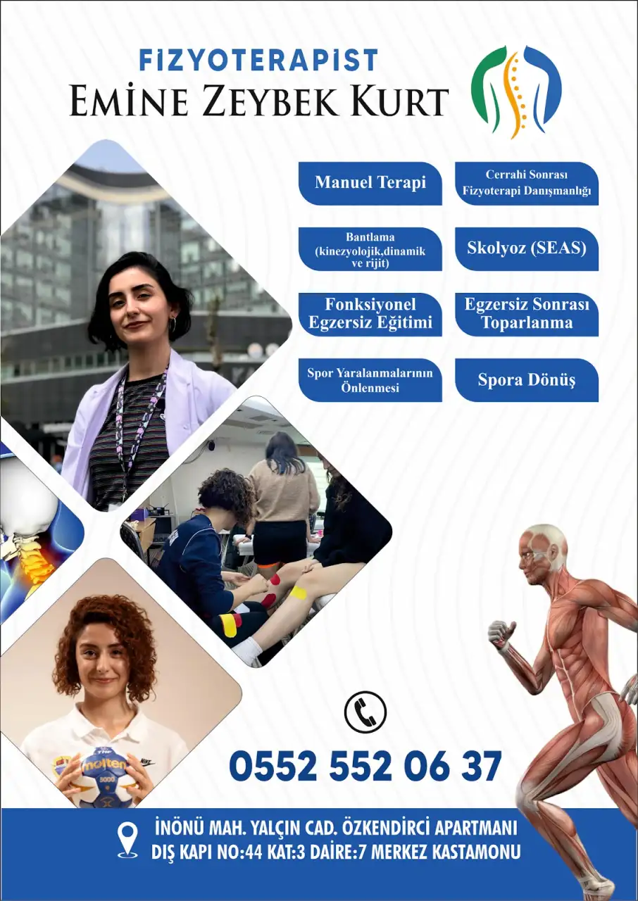 Fizyoterapist Emine Zeybek Kurt - Bireysel Fizyoterapist - Kastamonu
