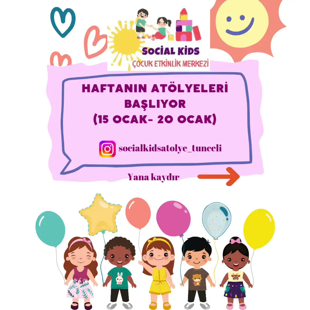Social Kids Çocuk Etkinlik Merkezi - Çocuk Bakım Merkezi - Tunceli - galeri görseli