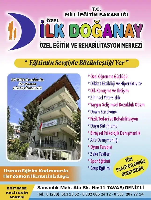 Özel İlk Doğanay Özel Eğitim ve Rehabilitasyon Merkezi - Özel Eğitim ve Gelişim Merkezi - Denizli - galeri görseli