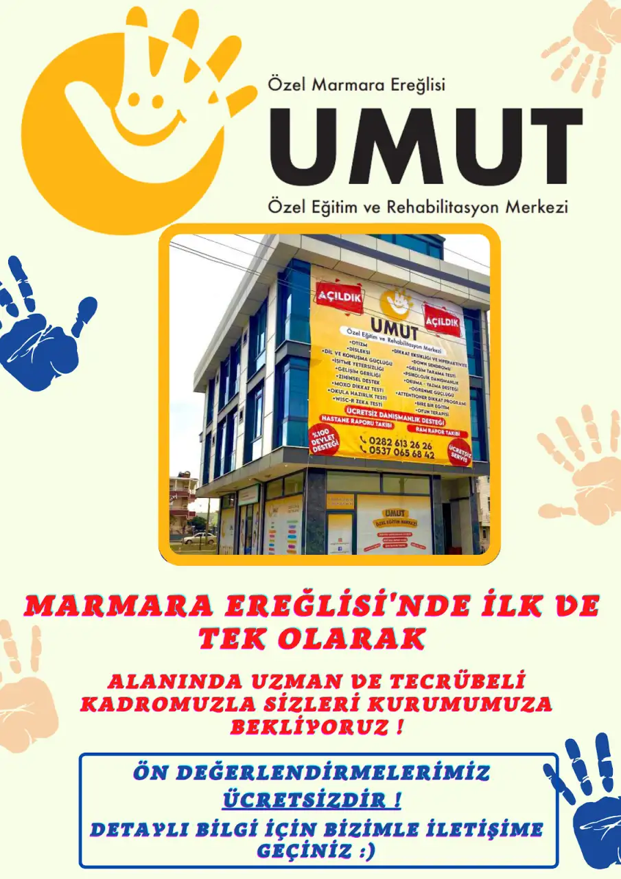 UMUT ÖZEL EĞİTİM VE REHABİLİTASYON MERKEZİ - Özel Eğitim ve Gelişim Merkezi - Tekirdağ - galeri görseli