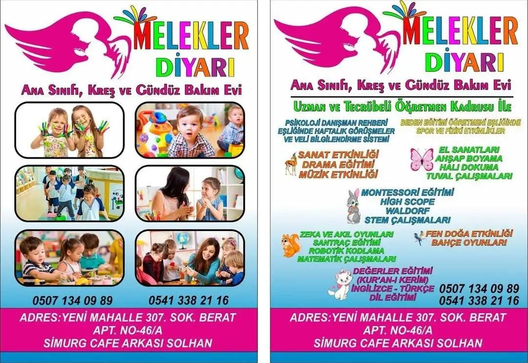 Melekler Diyarı Ana sınıfı, Kreş ve Gündüz Bakım Evi - Çocuk Bakım Merkezi - Bingöl - galeri görseli