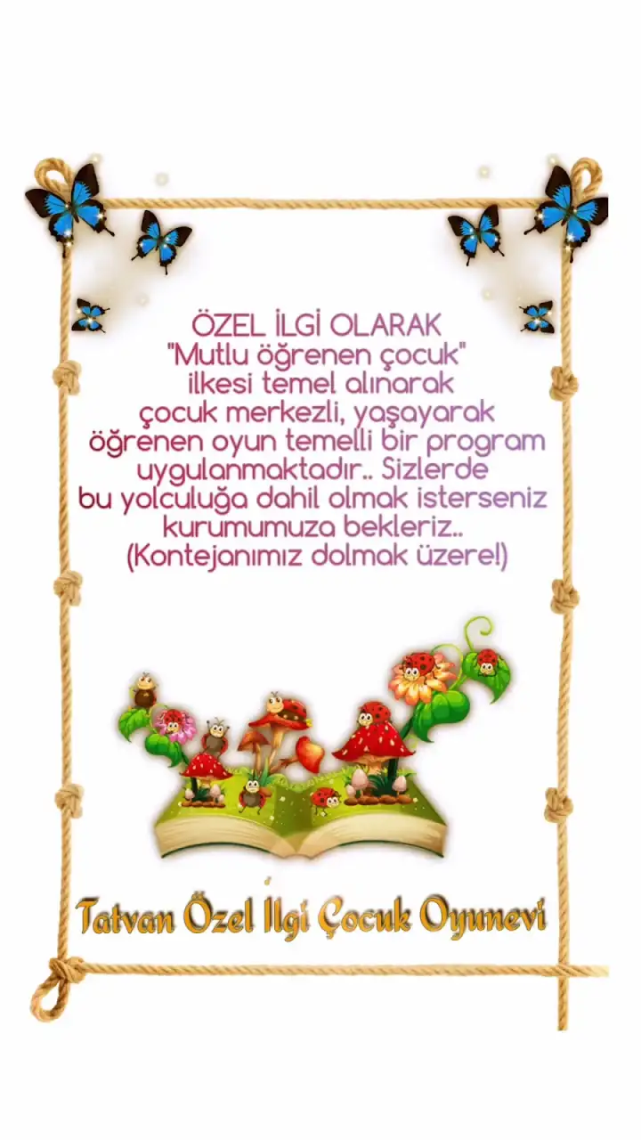 Tatvan Özel İlgi Çocuk Oyunevi Kreşi - Çocuk Bakım Merkezi - Bitlis - galeri görseli