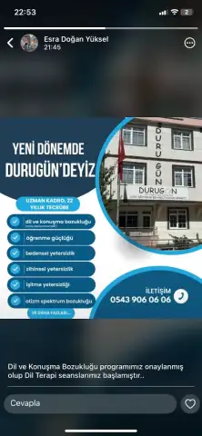 Özel Durugün Özel Eğitim Ve Rehabilitasyon Merkezi - Nörolojik Rehabilitasyon Merkezi - Ankara