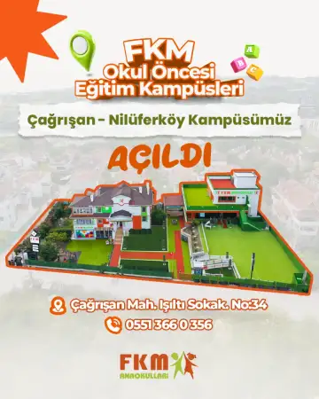 FKM Anaokulları Çağrışan - Nilüferköy Kampüsü - Kreş ve Anaokulu - Bursa