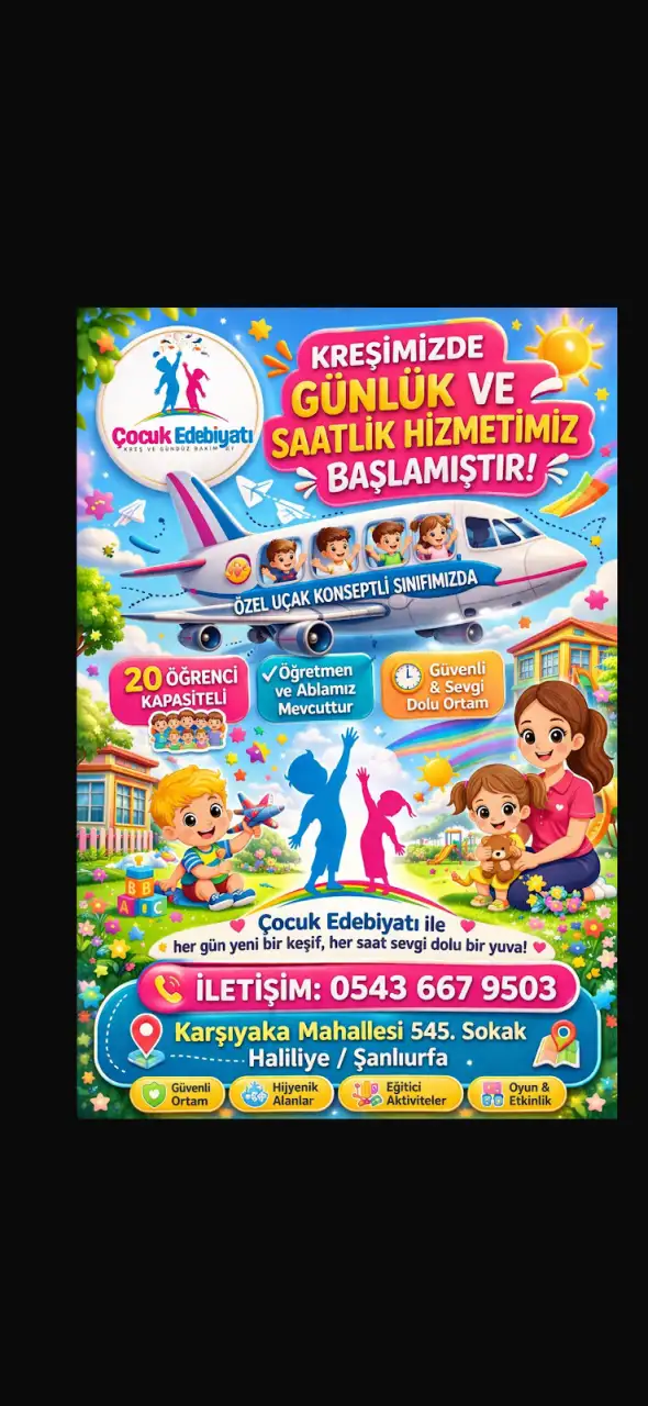 ÇOCUK EDEBİYATI KREŞ VE GÜNDÜZ BAKIM EVİ - Çocuk Bakım Merkezi - Şanlıurfa - galeri görseli