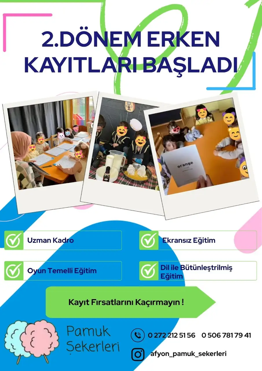 Afyon Pamuk Şekerleri Gündüz Bakımevi - Çocuk Bakım Merkezi - Afyonkarahisar - galeri görseli
