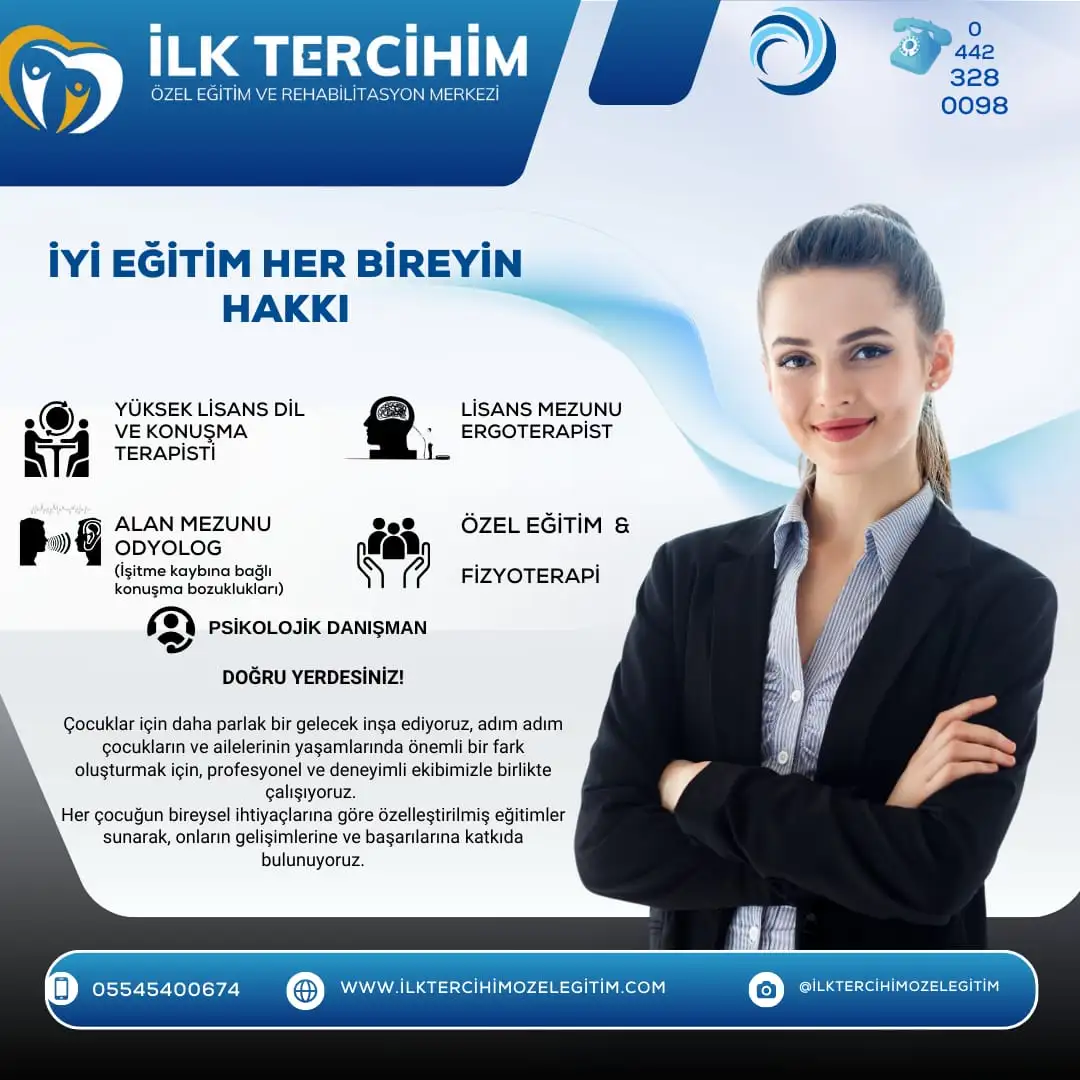 DİL KONUŞMA TERAPİSİ - ÖZEL İLK TERCİHİM ÖZEL EĞİTİM VE REHABİLİTASYON MERKEZİ - Özel Eğitim ve Gelişim Merkezi - Erzurum - galeri görseli