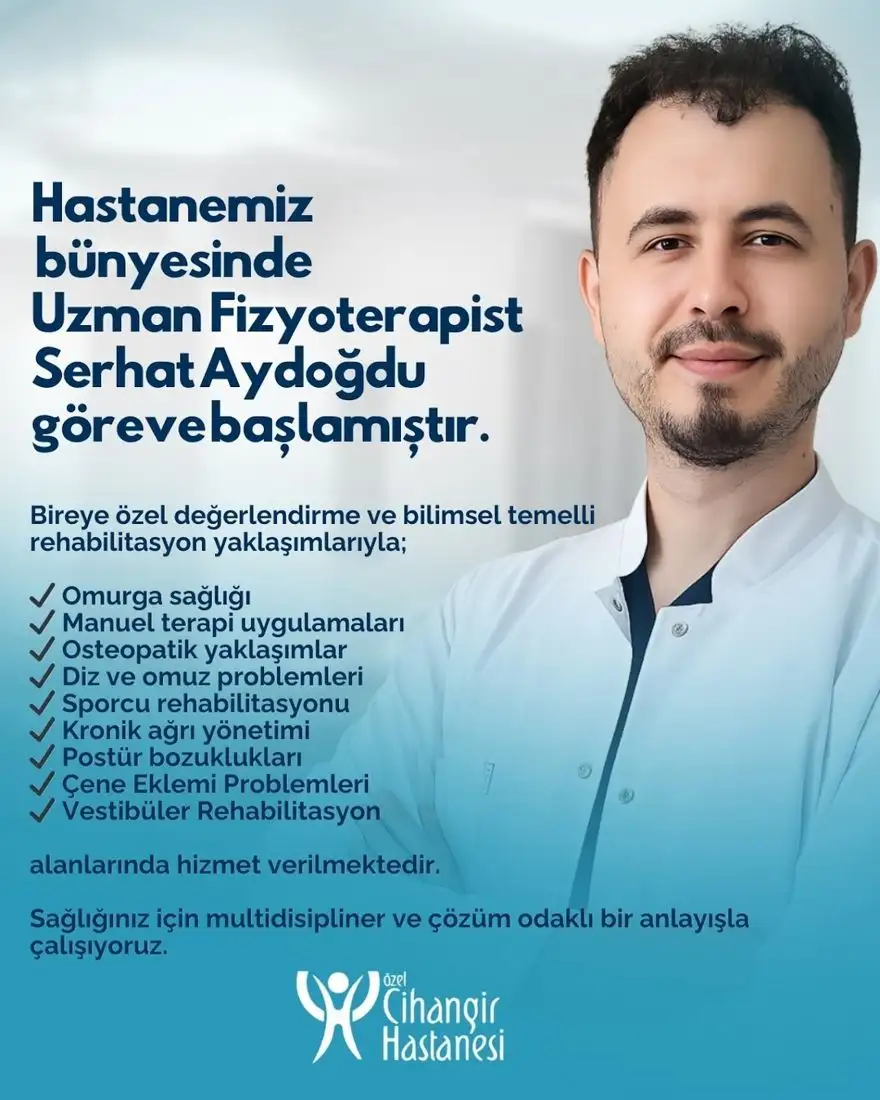 Uzman Fizyoterapist Serhat AYDOĞDU - Fizik Tedavi ve Rehabilitasyon - Bursa - galeri görseli