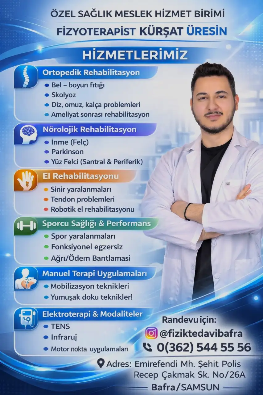 Fizyoterapist Kürşat Üresin Özel Sağlık Meslek Hizmet Birimi - Nörolojik Rehabilitasyon Merkezi - Samsun