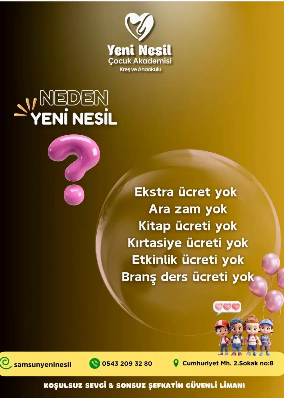 Özel Yeni Nesil Çocuk Akademisi Kreş ve Anaokulu - Kreş ve Anaokulu - Samsun - galeri görseli