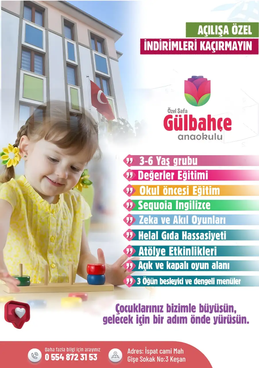 Özel Safa Gülbahçe Anaokulu - Kreş ve Anaokulu - Edirne - galeri görseli